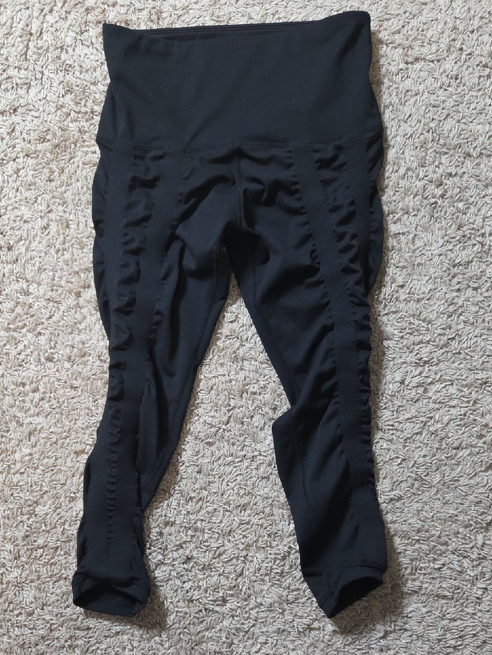 Sweetflexx High-Waist Black Resistance Active Capri Leggings, Size 6